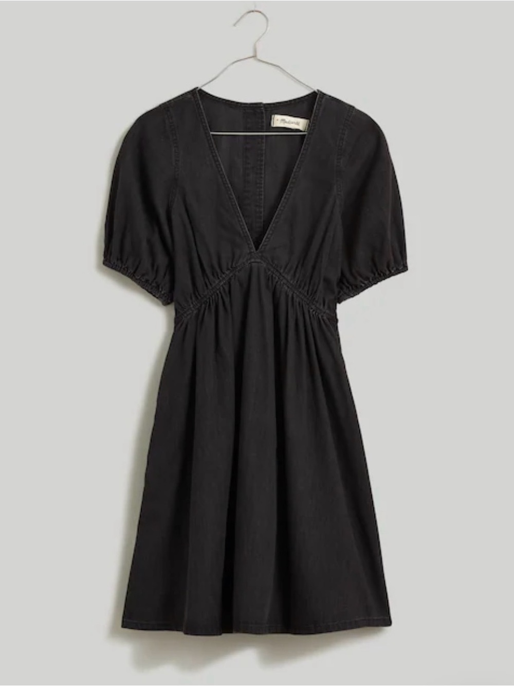 Madewell Lunar Wash Mini Dress with Puff Sleeves - Annamarie